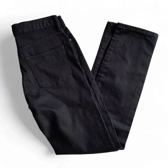 TOPMAN Jeans Mens 30 X 32 Black Stretch Skinny Mid Rise Straight Leg Denim - Picture 5 of 5